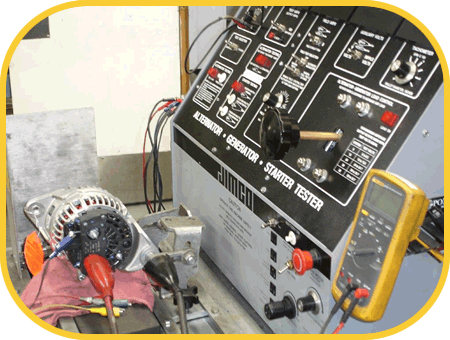 Alternator Final testing after rebuilding process